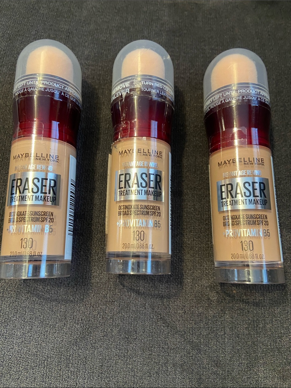 Maybelline Instant Age Rewind Eraser Treatment Makeup - 130 new, set of 3